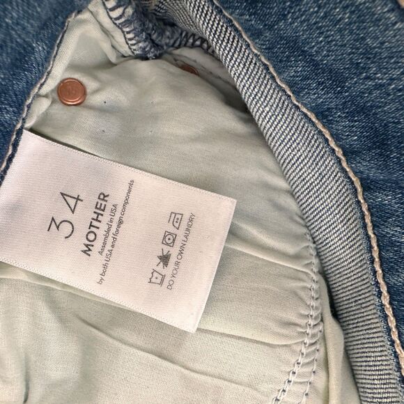 MOTHER Mid Rise Dazzler Ankle Fray in Riding the Cliffside Size 34 - Picture 9 of 13